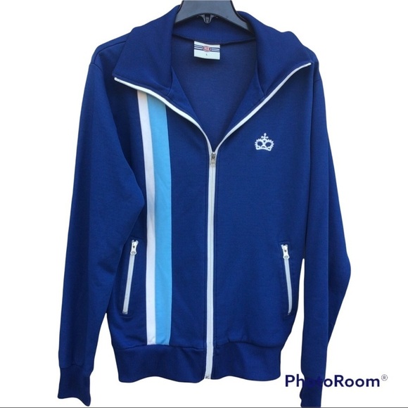 Blue Zip up Mens Jacket - Picture 1 of 5